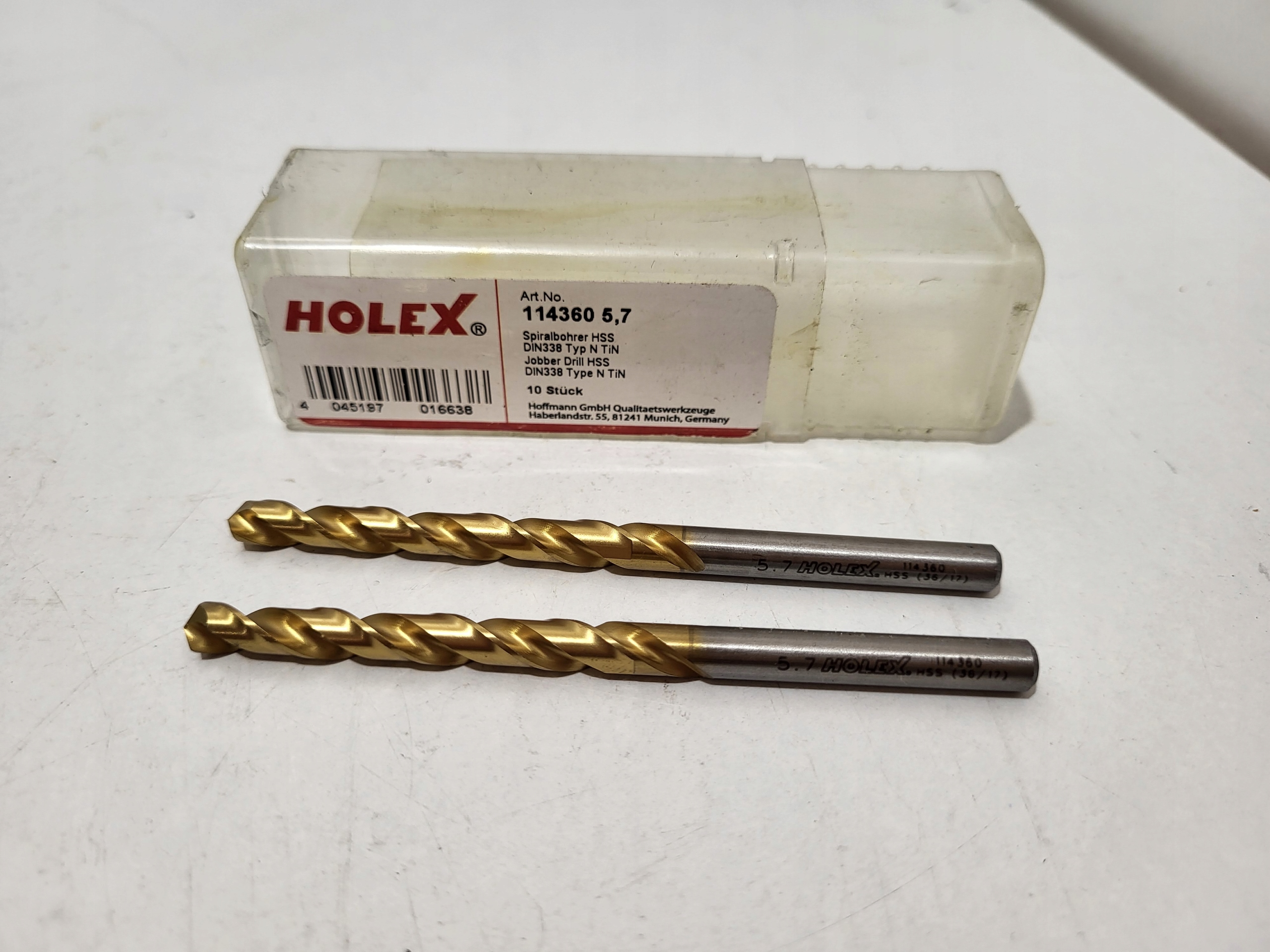 HOLEX Wiertła kręte z HSS N 5,7 mm